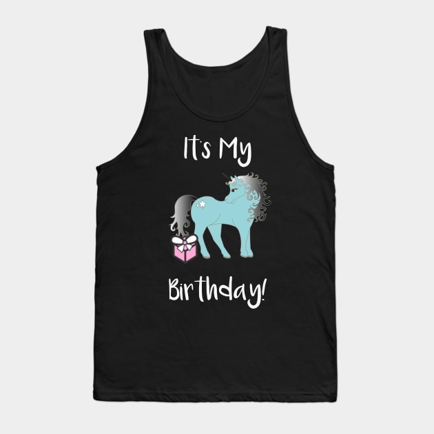 It's My Birthday Unicorn Tank Top by DANPUBLIC